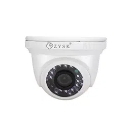 Zysk 2.4 MP Dome Security Camera with 3.6 mm Lens  4 in 1 (TVI/AHD/CVI/CVBS) for Office-White-33