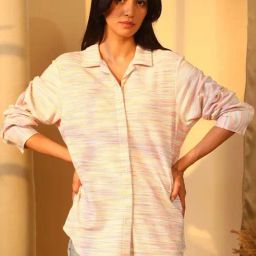 Pinacolada Multicolor Cotton Regular Fit Textured Shirt-image-27