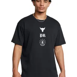 Under Armour Black Cotton Regular Fit Printed Sports T-Shirt-image-28