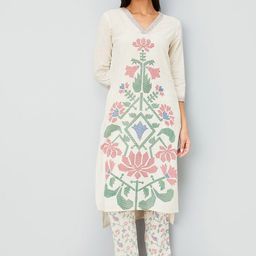 Max Women Ethnic Motifs Printed Kurta with Trousers-image-44