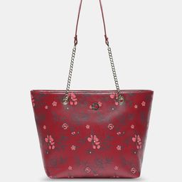 Caprese Floral Printed Snow Structured Shoulder Bag-90
