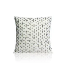 Home4U Abeer White Velvet & Beads Cushion Cover - Set of 1-image-85
