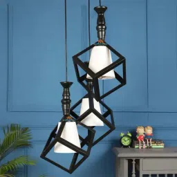 DecorativeRay White & Black Iron Ceiling Light - Set of 1-image-93