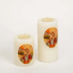 Home4U White Wax Candle - Set of 1-image-33
