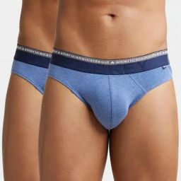 Jockey US59 Men's Super Combed Cotton Elastane Stretch Solid Brief (Pack of 2)-image-61