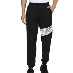ALCIS Black Graphic Print Joggers-image-84