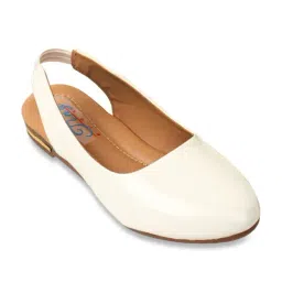 Tiny Bugs Kid's Cream Sling Back Sandals-image-23
