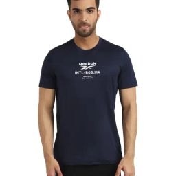 Reebok Navy Round Neck T-Shirt-picture-8