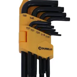 DURELO STK9S Torx Key Set (T10, T15, T20, T25, T27, T30, T40, T45, T50) (Yellow/Black)-image-65