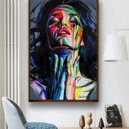 The Art House Abstract Multicolor Canvas Wall Painting-22