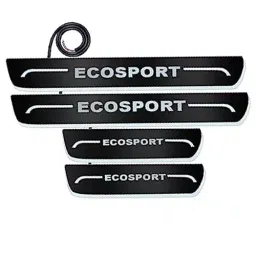 Auto Pearl Car Door Foot Step Led Sill/Scuff Plates Mirror Finish Black Compatible For Ford Ecosport (2013-2016), LEDBlklPLATE_Blk_Ecosport2013_16 (Set of 4)-image-74