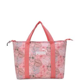 Puma Vacation Frosty Pink Polyester Printed Tote Handbag-image-41