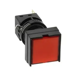 IDEC H6 Series HAP Type Square Indicator Light with 16 mm Mounting Hole Dia, HA2P-1C03R-35