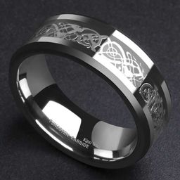 MEENAZ Men Set Of 2 Silver-Plated Stainless Steel Finger Rings-image-96