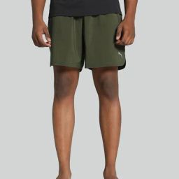 Puma Green Regular Fit Sports Shorts-image-97