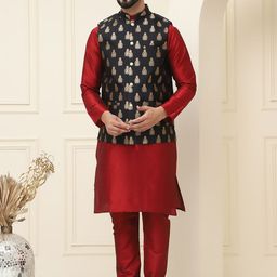 SOJANYA Men Regular Kurta with Churidar-picture-10