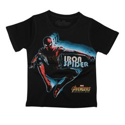 Marvel by Wear Your Mind Boys Black Printed Round Neck T-shirt-picture-34