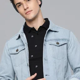 Kook N Keech Men Blue Pure Cotton Denim Jacket-picture-50