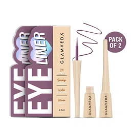 GLAMVEDA Set Of 2 Super Matte Liquid Eyeliner - Purple - 4.5ml Each-7