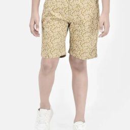Crimsoune Club Boys Yellow Cotton Printed Shorts-image-99