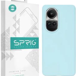 Sprig Liquid Silicone Back Cover for Oppo Reno10 5G (Blue)-image-89