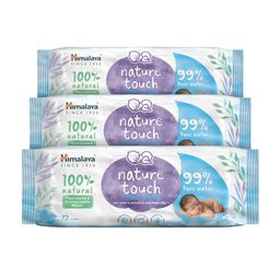 Himalaya Pack Of 3 Nature Touch Organic Coconut Oil Plant-Based WaterWipes - 216pcs-52
