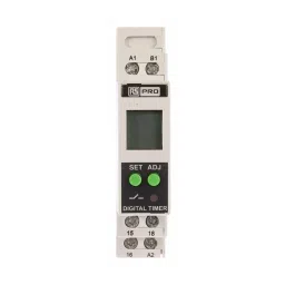 RS PRO Multi Function Timer Relay DIN Rail Mount 24 to 240 V AC/DC Model No. 8966854-17