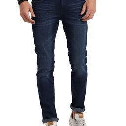 Old Grey Men Slim Fit Light Fade Stretchable Jeans-picture-37