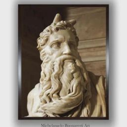 The Art House Beige & Brown Moses Wooden Framed Canvas Painting Wall Art-image-84