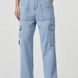 Bewakoof Blue Cotton Solid Jeans-picture-27