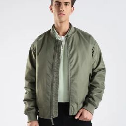 Calvin Klein Jeans Olive Regular Fit Bomber Jacket-picture-46
