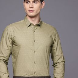 Louis Philippe Ath.Work Super Slim Fit Micro Ditsy Printed Pure Cotton Casual Shirt-image-38