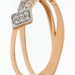 Malabar Gold and Diamonds 18k (750) BIS Hallmark Rose Gold Cocktail Ring for Women-image-98