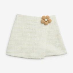 HOP Kids by Westside Off-White Checkered High-Rise Skort-image-49