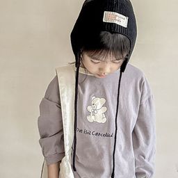 LULU & SKY Kids Hooded Raw Edge T-shirt-image-35