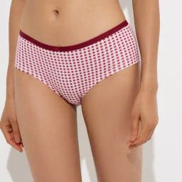 Wunderlove by Westside Mauve Printed Cotton-Blend Briefs - Pack of 3-image-40