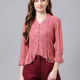 Latin Quarters Pink Lace Top-picture-6