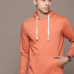 Roadster Solid Regular Fit Hooded Kangaroo Pocket Sweatshirt-picture-50