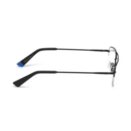 WEB EYEWEAR Black Half Rim Rectangular Frame Designed in Italy image 4