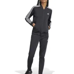 ADIDAS Black Plain Tracksuit Set-picture-17