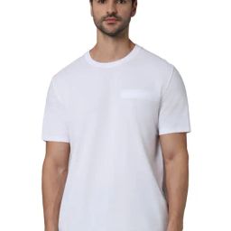 celio* White Straight Fit Cotton Crew T-Shirt-image-44