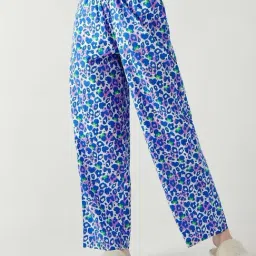 Bewakoof Purple Print Cotton Regular Fit Pyjamas-picture-10