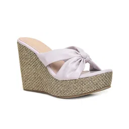 VALIOSAA Open Back Wedge Round Toe Heels-10