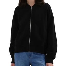 CALVIN KLEIN Ck Black Cotton Relaxed Fit Jacket-image-12