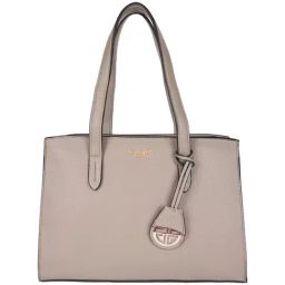 Carlton London Taupe Solid Medium Shoulder Handbag-image-79