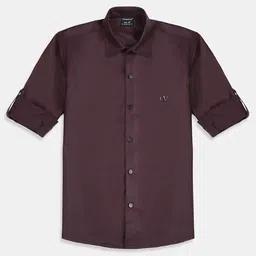 CHARCHIT Boys Solid Casual Shirt-image-10