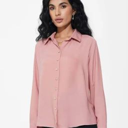 Annabelle By Pantaloons Ash Rose Regular Fit Shirt-picture-12