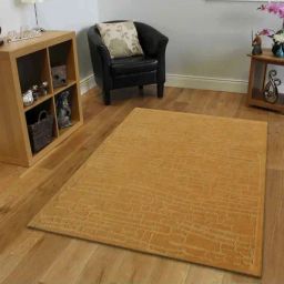 Presto Gold Wool Hand Tufted Carpet-44