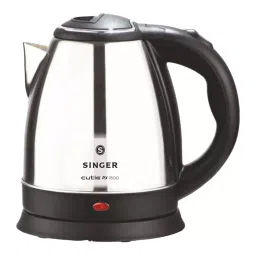 Singer Cutie DX 1500 W 1.5 L Black & Chrome Electric Kettle-image-48
