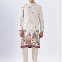 Anouk Men Printed Cotton Kurta-picture-1